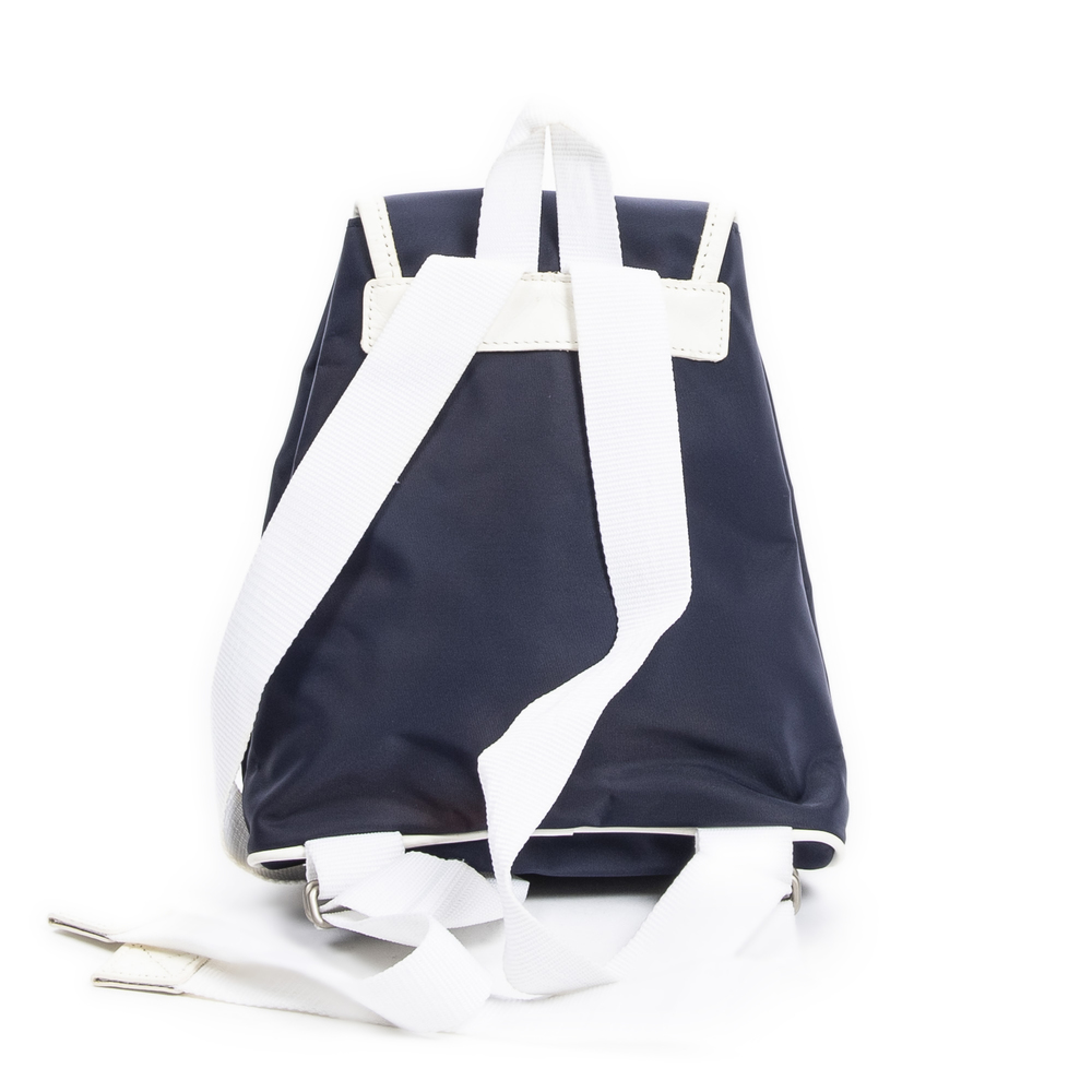 Burberry Mini Drawstring Backpack In Navy/White N… - image 5
